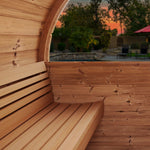 ERGO Nordic Panoramic Barrel Sauna (4 Person) Saunas SaunaLife 