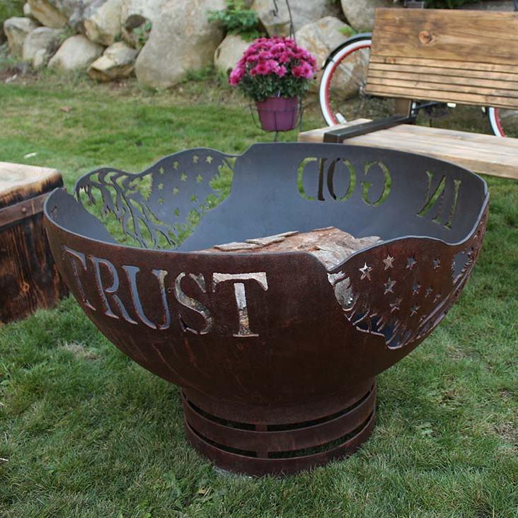 In God We Trust Fire Pit thermaliving 