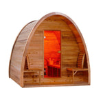 Rustic Cedar Pod Sauna (8 Person) Saunas ALEKO 