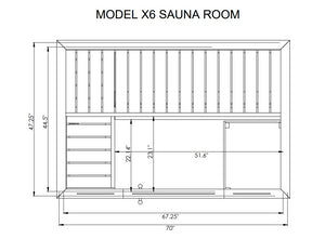 XPERIENCE X6 Traditional Nordic Sauna (3 Person) Saunas SaunaLife 